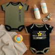 Load image into Gallery viewer, 2pk Army Bodysuits