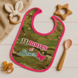 Load image into Gallery viewer, Multicam Boots and Bows Baby Bib