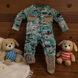 Load image into Gallery viewer, Marine Woodland Baby Uniform Crawler w Boots