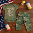 Load image into Gallery viewer, Marine "Major Trouble" Baby Jogger Set