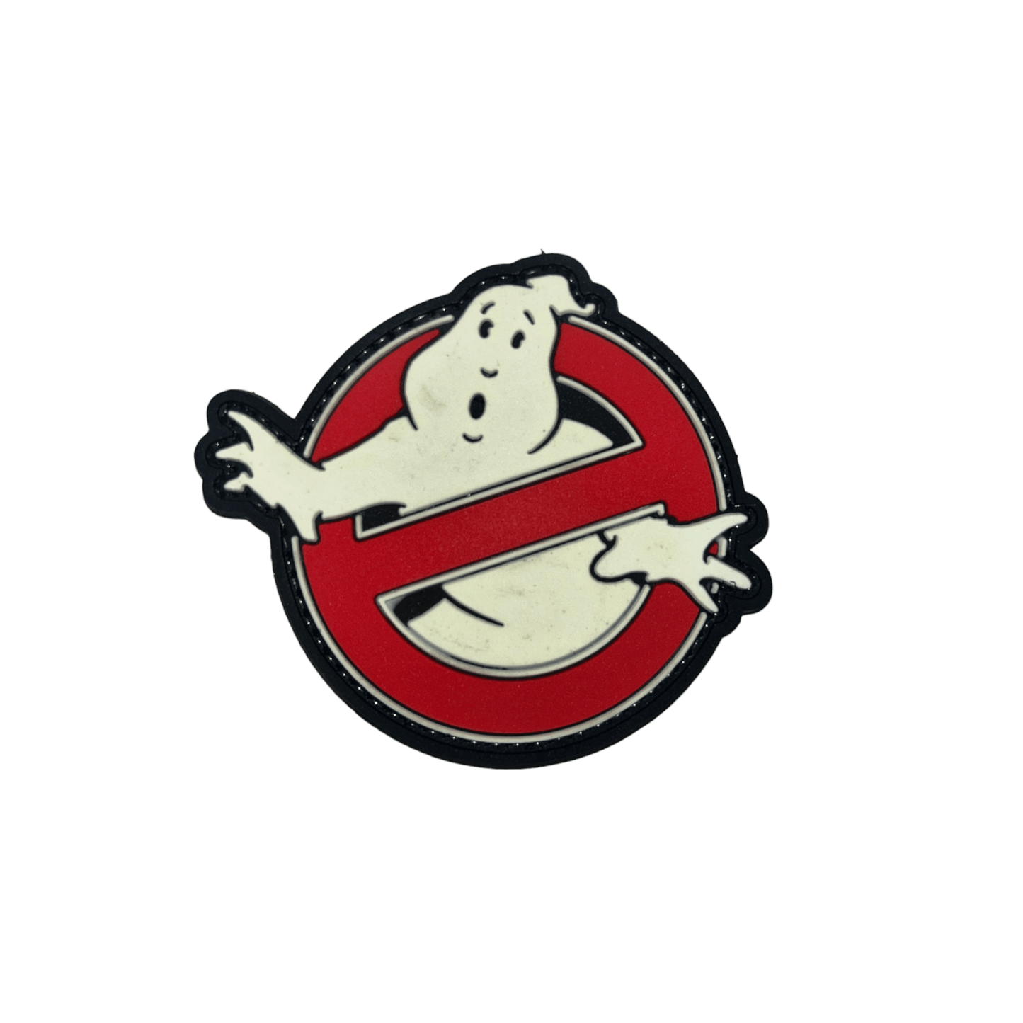 Ghostbusters patch featuring a glowing ghost design, ideal for backpacks and hats. Patch.