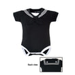 Load image into Gallery viewer, Navy Baby Sailor Bodysuit