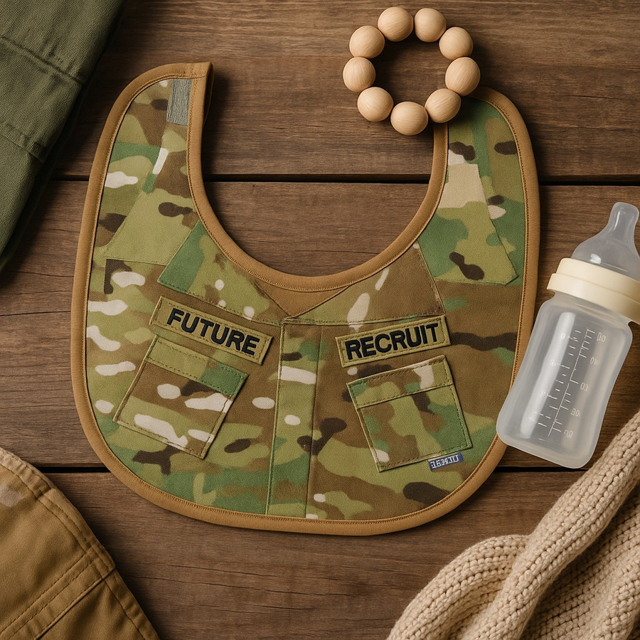 Multicam Uniform Baby Bib