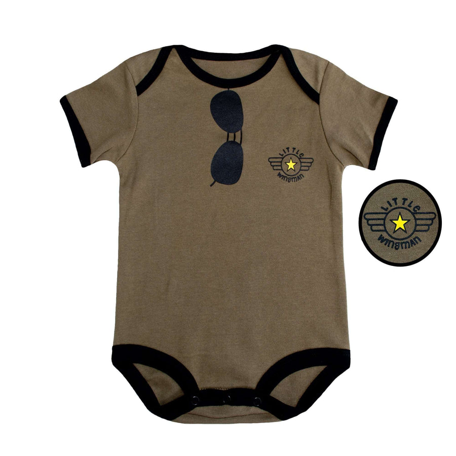 Little Wingman Baby Bodysuit