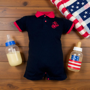 Marine Boys Baby Romper