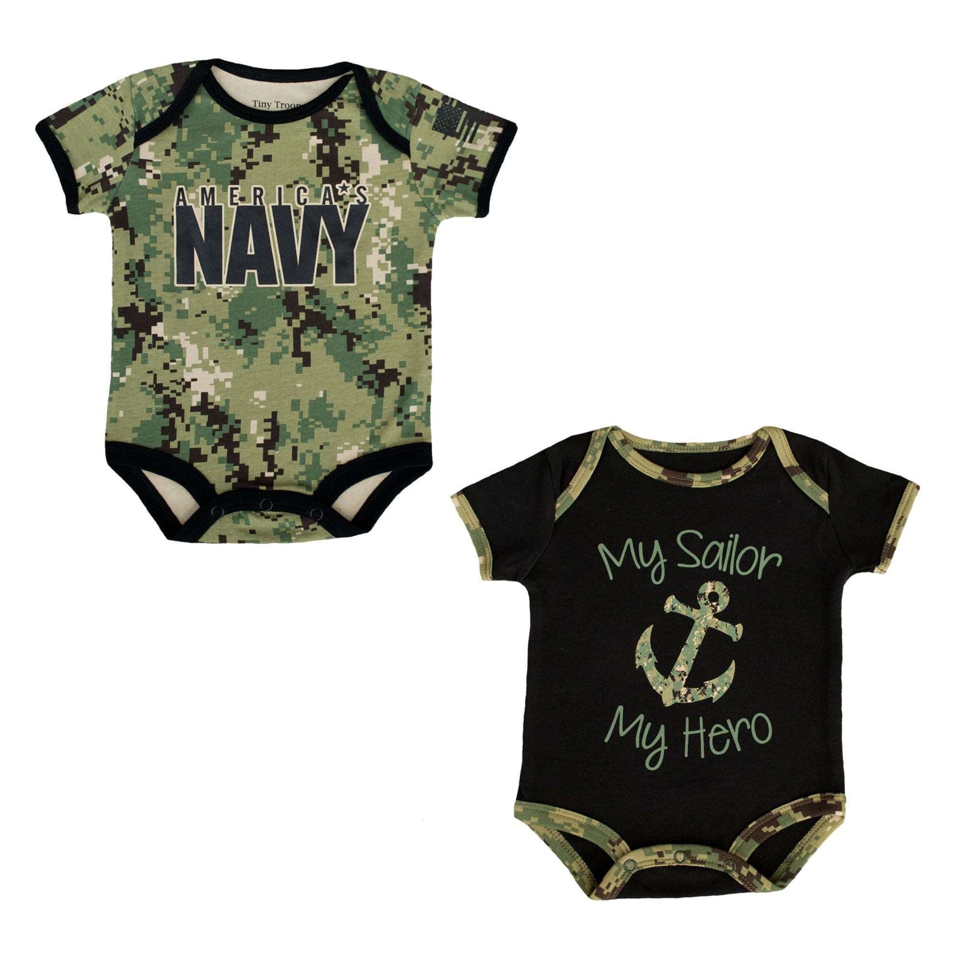 Navy NWU Baby Bodysuits