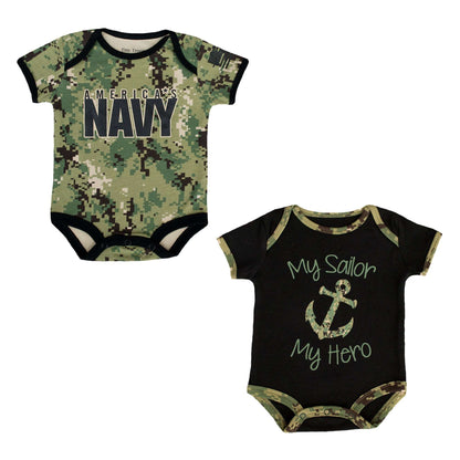 Navy NWU Baby Bodysuits
