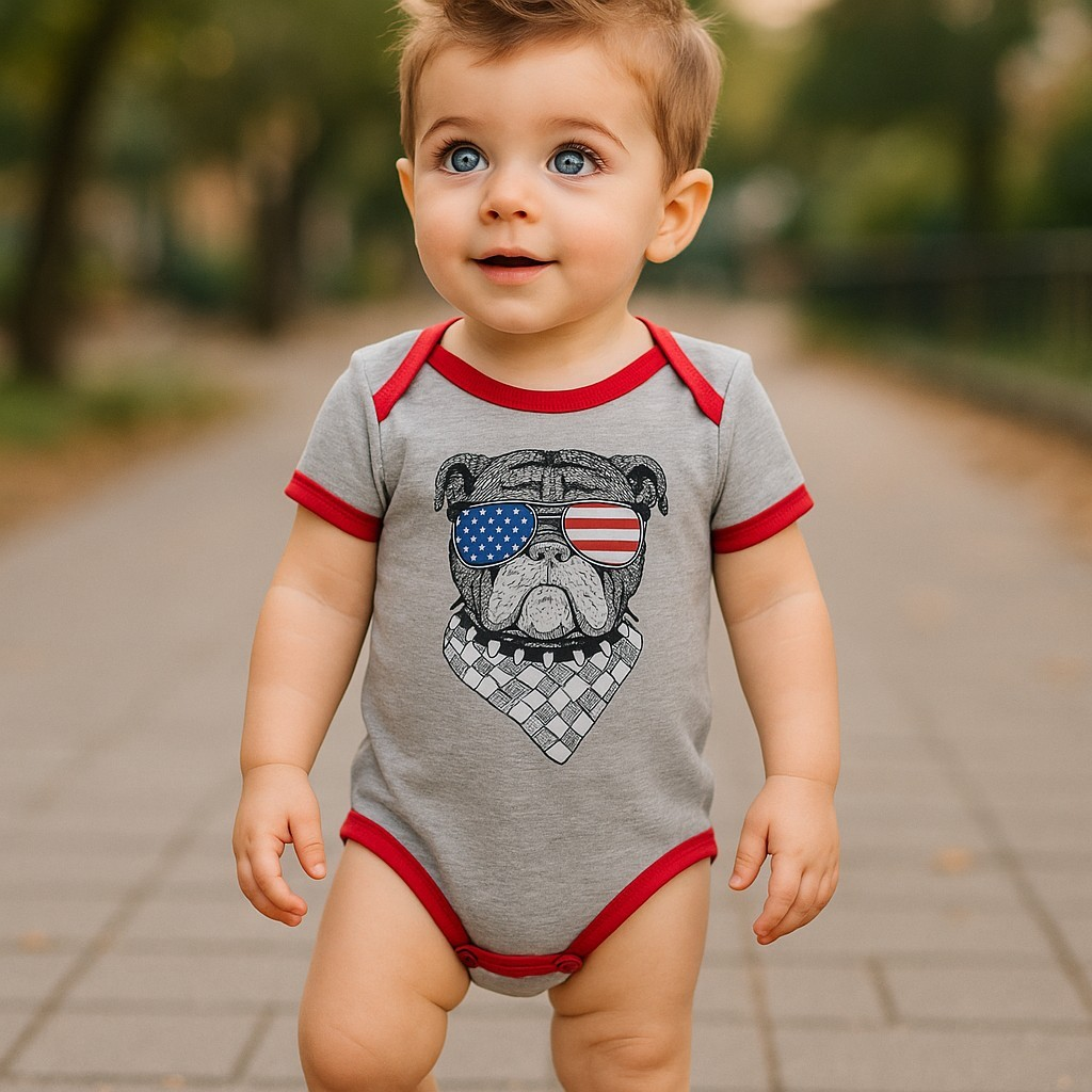 Patriot Bulldog Bodysuit