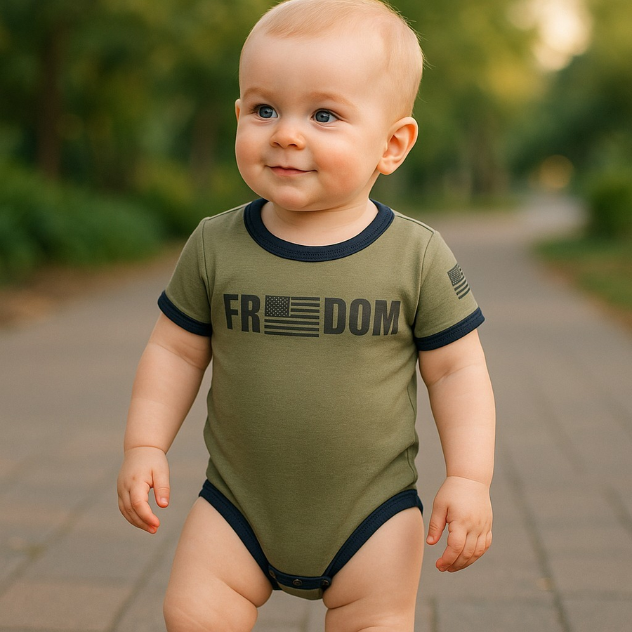 Freedom Flag Baby Bodysuit