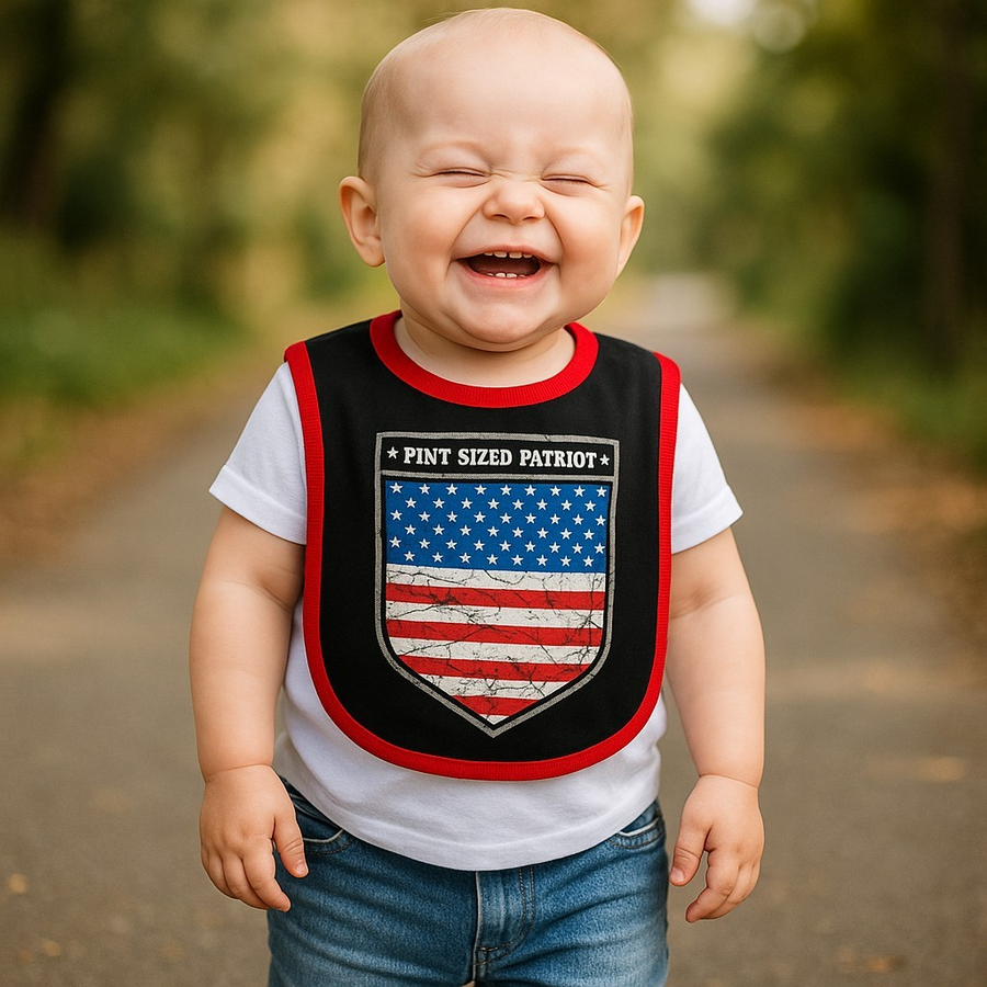 Pint Sized Patriot Baby Bib