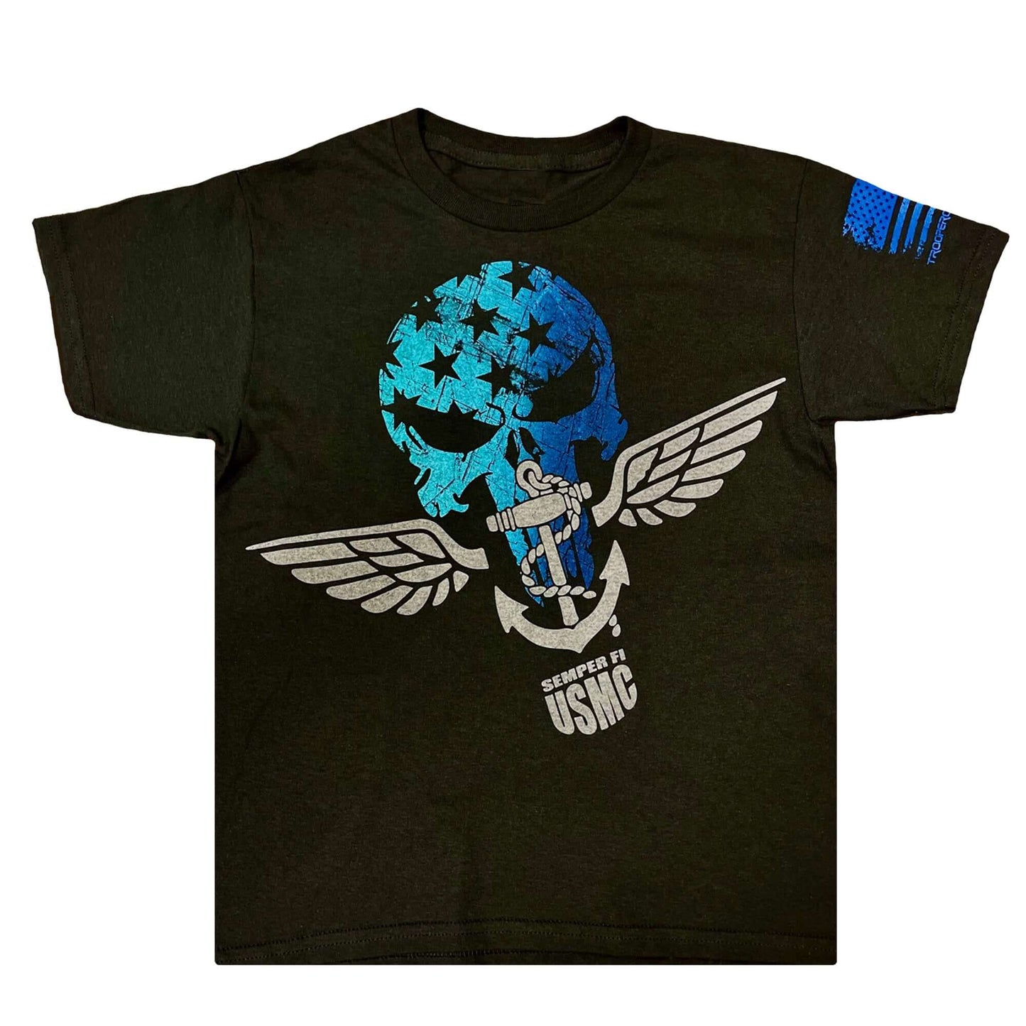 Skull and Anchor Licensed USMC Marine Youth T-Shirt