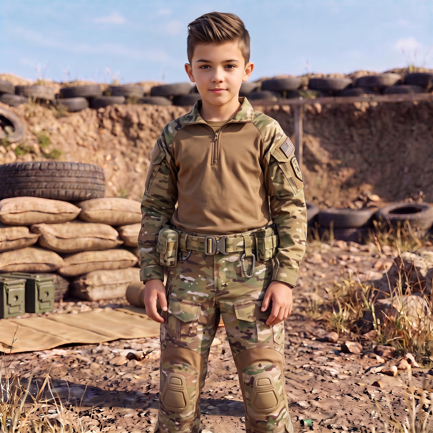 Youth Multicam Combat Tactical Pants