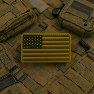 United States Flag Coyote PVC Morale Patch