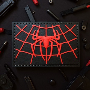 Spiderman Web Chest Logo PVC Patch