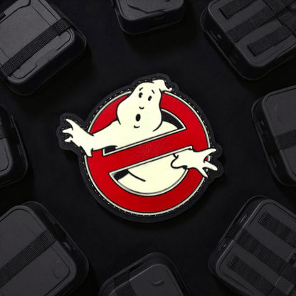 Patch featuring the Ghostbusters logo, designed for backpacks and caps, glows in the dark.