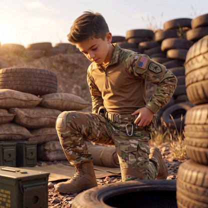 Youth Multicam Combat Tactical Pants, image 2 of 8
