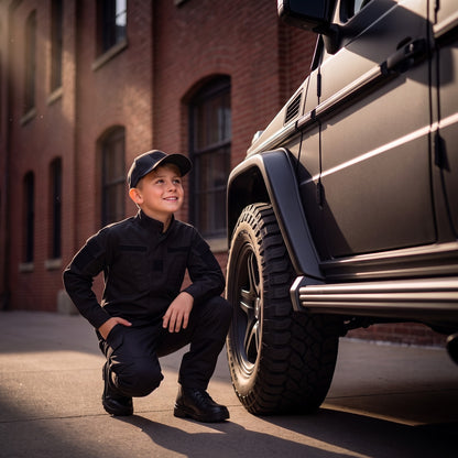 Youth 3pc Black Tactical Uniform