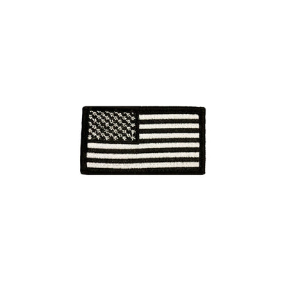 Black and white American Flag patch for tactical uniforms, ideal for Police youth outfits.